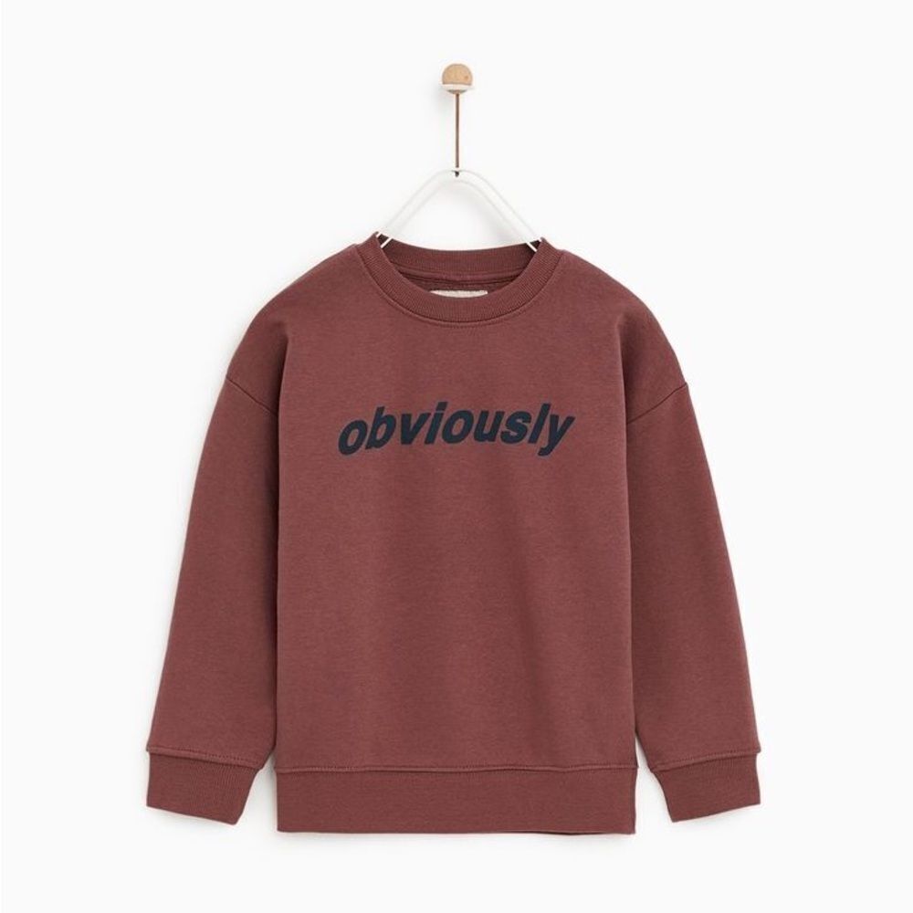 Zara Kids Obviously Graphic Sweatshirt | 5t